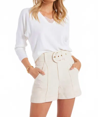 BISHOP + YOUNG ASTRID SELF BELTED SHORT IN SAND