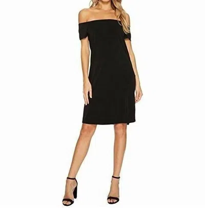 Bishop + Young Avery Bare Shoulder Mini Dress In Black