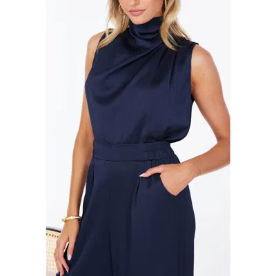 Bishop + Young Beckette Micro Plisse Top In Blue