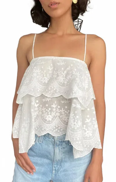 Bishop + Young Capri Scalloped Cami In White