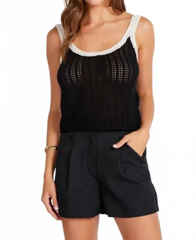 Bishop + Young Caprice Sweater Tank In Black