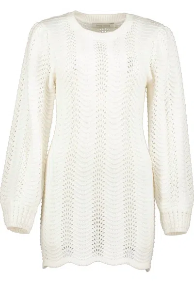 Bishop + Young Carson Sweater Dress In Porcelain In Neutral