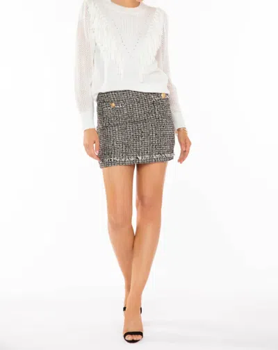 Bishop + Young Celestial Fringe Sweater In Ivory In Multi
