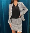Bishop + Young Chloe Skirt In Black And White In Black