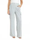 Bishop + Young Coastal Stripe Cargo Pants In Coastal Blue In Blue