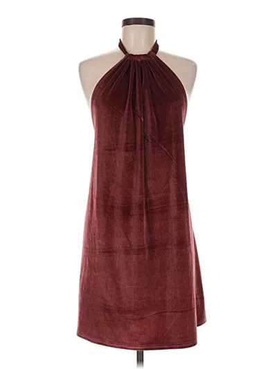 Pre-owned Bishop + Young Cocktail Dress In Burgundy