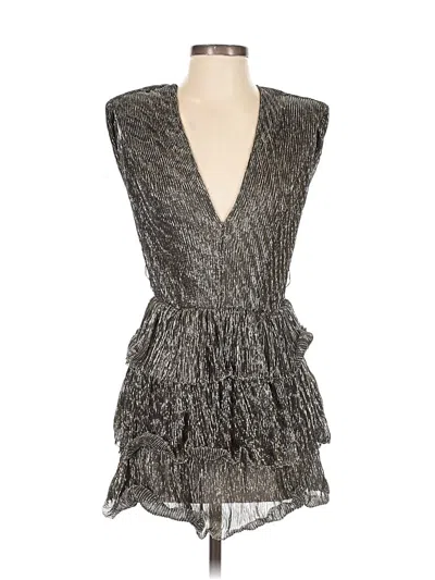 Pre-owned Bishop + Young Cocktail Dress In Gray