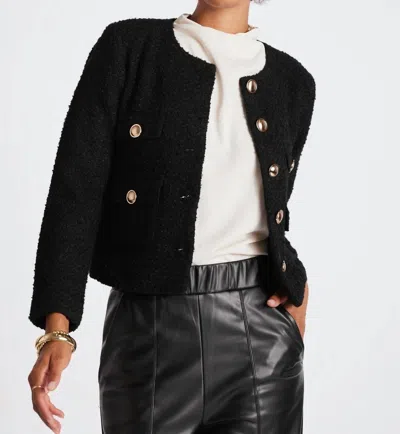 Bishop + Young Delfina Crop Jacket In Black