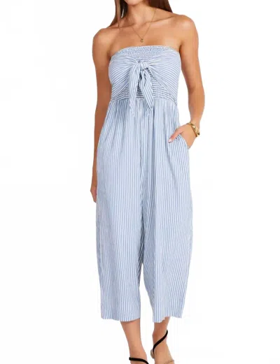 Bishop + Young Elva Jumpsuit In Blue Stripe