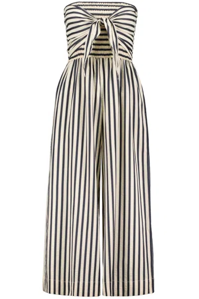 Bishop + Young Elva Jumpsuit In White/ Black