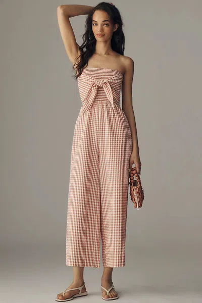 Bishop + Young Elva Strapless Jumpsuit In Neutral