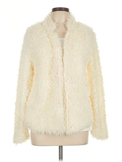 Pre-owned Bishop + Young Faux Fur Jacket In White