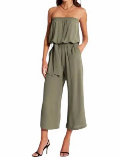 Bishop + Young Free Spirit Jumpsuit In Olive In Green