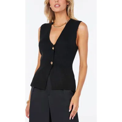 Bishop + Young Gelina Sleeveless Sweater In Black