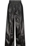 Bishop + Young Gia Vegan Leather Pant In Black In Black