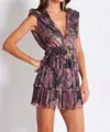 BISHOP + YOUNG GLAM SLAM PARTY DRESS IN METALLIC FLORAL