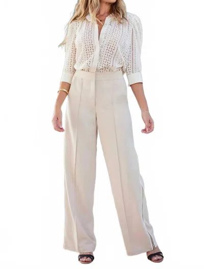 Bishop + Young Harland Tencel Dress Pants In Beige In Sand