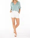 Bishop + Young Harper Smock Top In Sea Glass In Multi