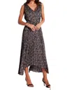 Bishop + Young Highbrow Pleat Dress In Retro Print In Multi