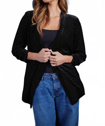 Bishop + Young Icon Blazer In Black/gold