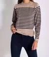 Bishop + Young Jamie Stripe Sweater In Navy In Multi