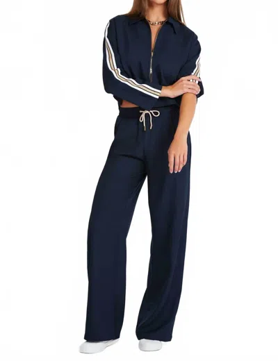 Bishop + Young Jordan Drawstring Pull-on Pants In Navy In Blue