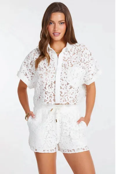 Bishop + Young Josephine Lace Set In Salt In White