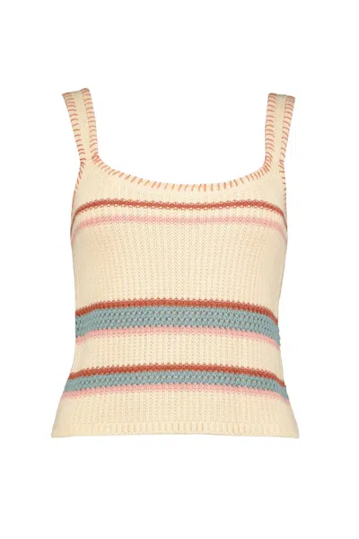 Bishop + Young Knit Tank In Desert Bloom In Beige