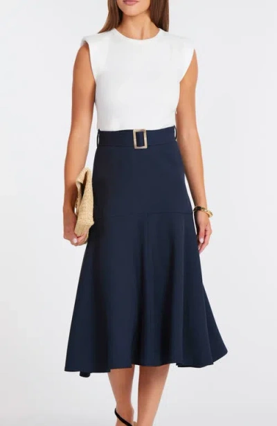 Bishop + Young Kristopher Twofer Dress In Blue