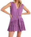 Bishop + Young Lagos Mini Dress In Violet In Pink