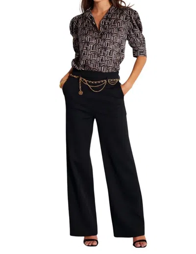 Bishop + Young Lara Wide Leg Trouser In Black