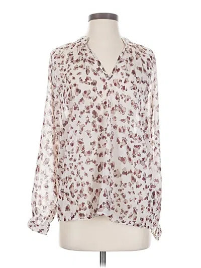 Pre-owned Bishop + Young Long Sleeve Blouse In Ivory