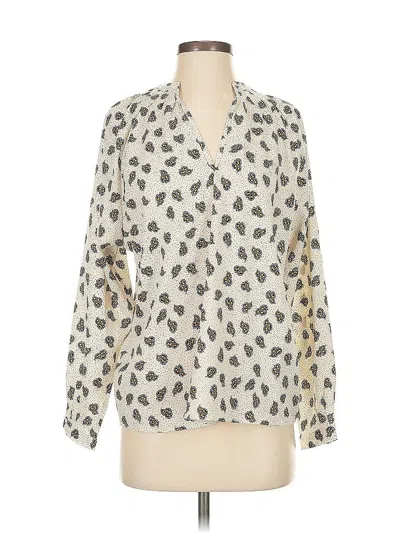 Pre-owned Bishop + Young Long Sleeve Blouse In White