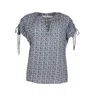 Bishop + Young Luna Blouse In Blue In Blue