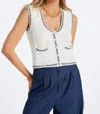 Bishop + Young Luxe Crochet Sweater In Ivory In White