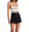 Bishop + Young Malone Skort In Black In Black
