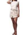 Bishop + Young Malone Utility Skort In Natural In White