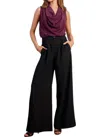 Bishop + Young Marbella Wide Leg Pants In Black In Black