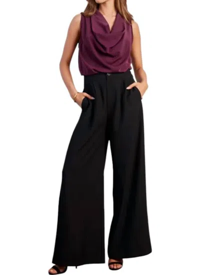 Bishop + Young Marbella Wide Leg Pants In Black