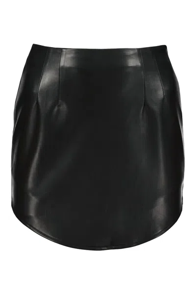 Bishop + Young Marcela Vegan Leather Skirt In Black