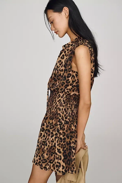 Bishop + Young Marmont Sleeveless Dress In Brown
