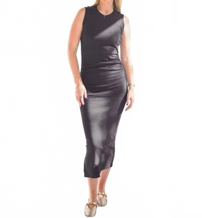 Bishop + Young Moderne Rib Knit Dress In Black