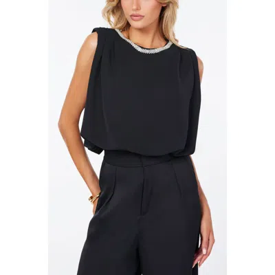 Bishop + Young Monroe Bubble Hem Top In Black