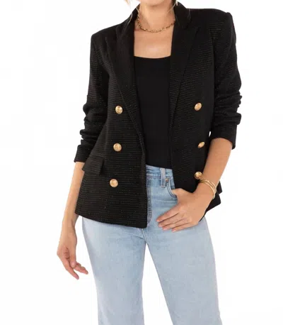 Bishop + Young Moon Light Mille Cavalli Blazer In Midnight Black