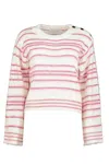 Bishop + Young Noelle Stripe Fuzzy Sweater In Multi