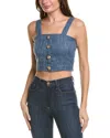 Bishop + Young Parker Tweed Top In Blue