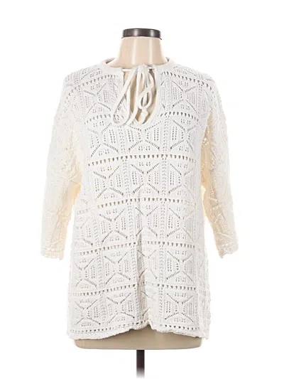 Pre-owned Bishop + Young Pullover Sweater In White