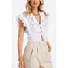 Bishop + Young Raphael Ruffle Top In White