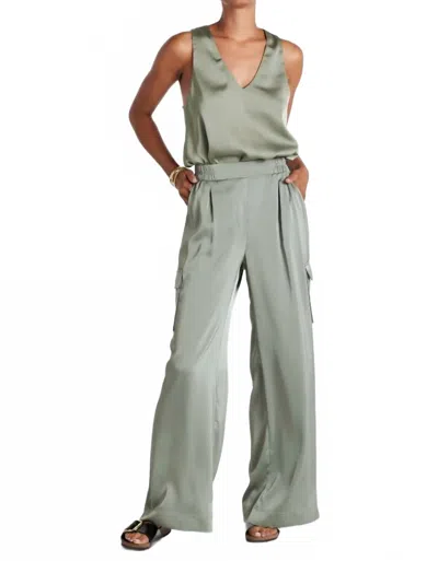Bishop + Young Renee Satin Cami In Olive In Green