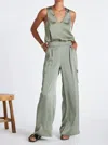 Bishop + Young Renee Satin Camisole In Olive In Green